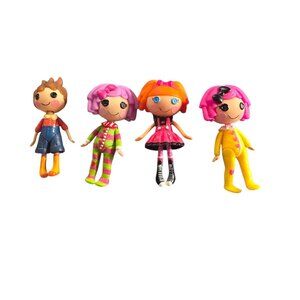 MGA Lalaloopsy 3” Mini Dolls Figures Set Of Four (4) Variety Multicolor